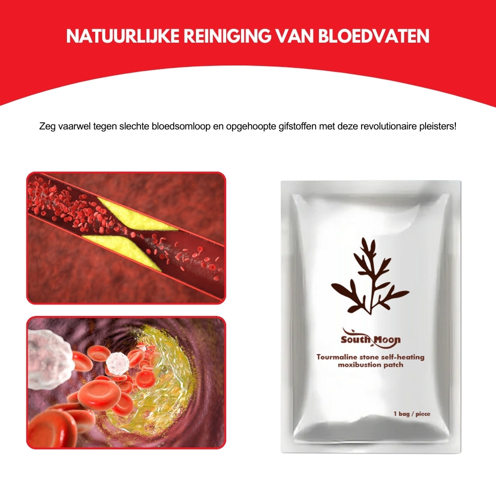 ClearFlow® | Natuurlijke, Zelfverwarmende Pleister voor Ondersteuning van Circulatie en Cholesterolbalans