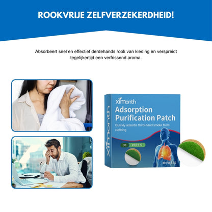 PuriPatch® | Zachte Rookblokker - Helpt Ongewenste Geuren Neutraliseren