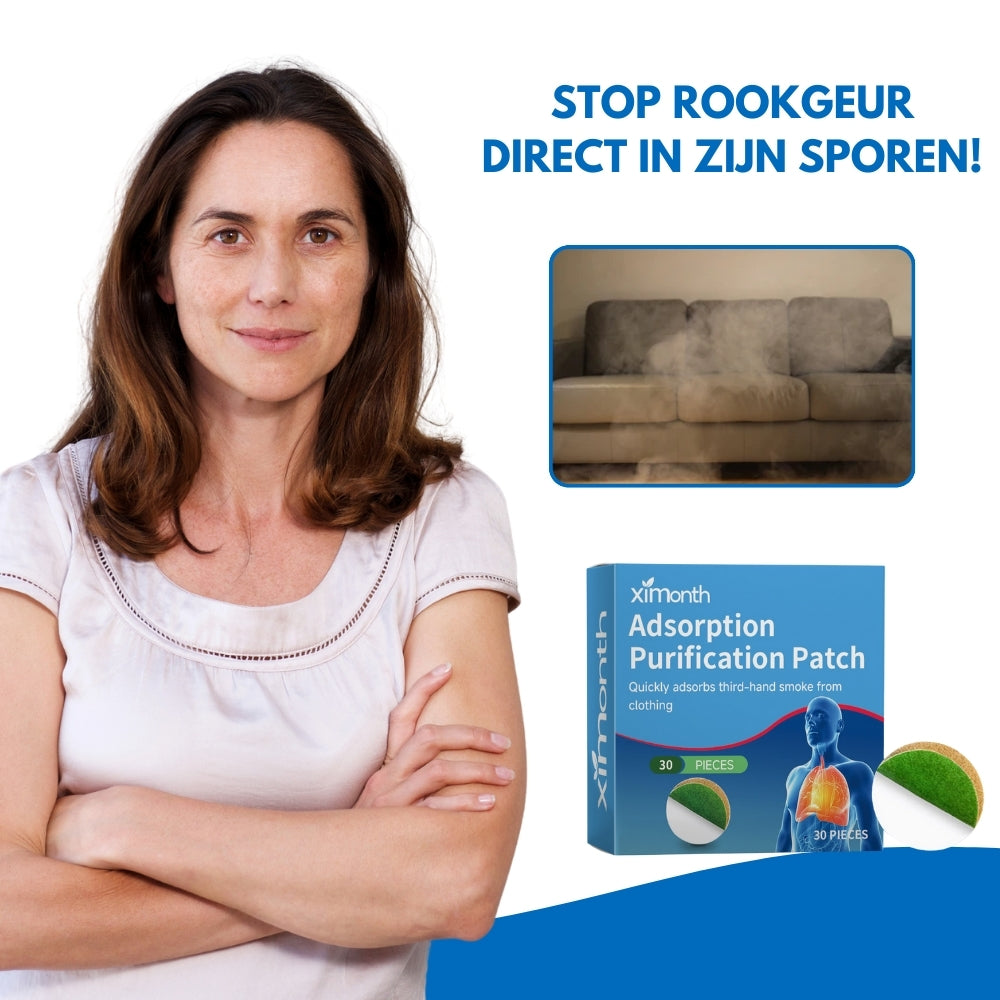 PuriPatch® | Zachte Rookblokker - Helpt Ongewenste Geuren Neutraliseren