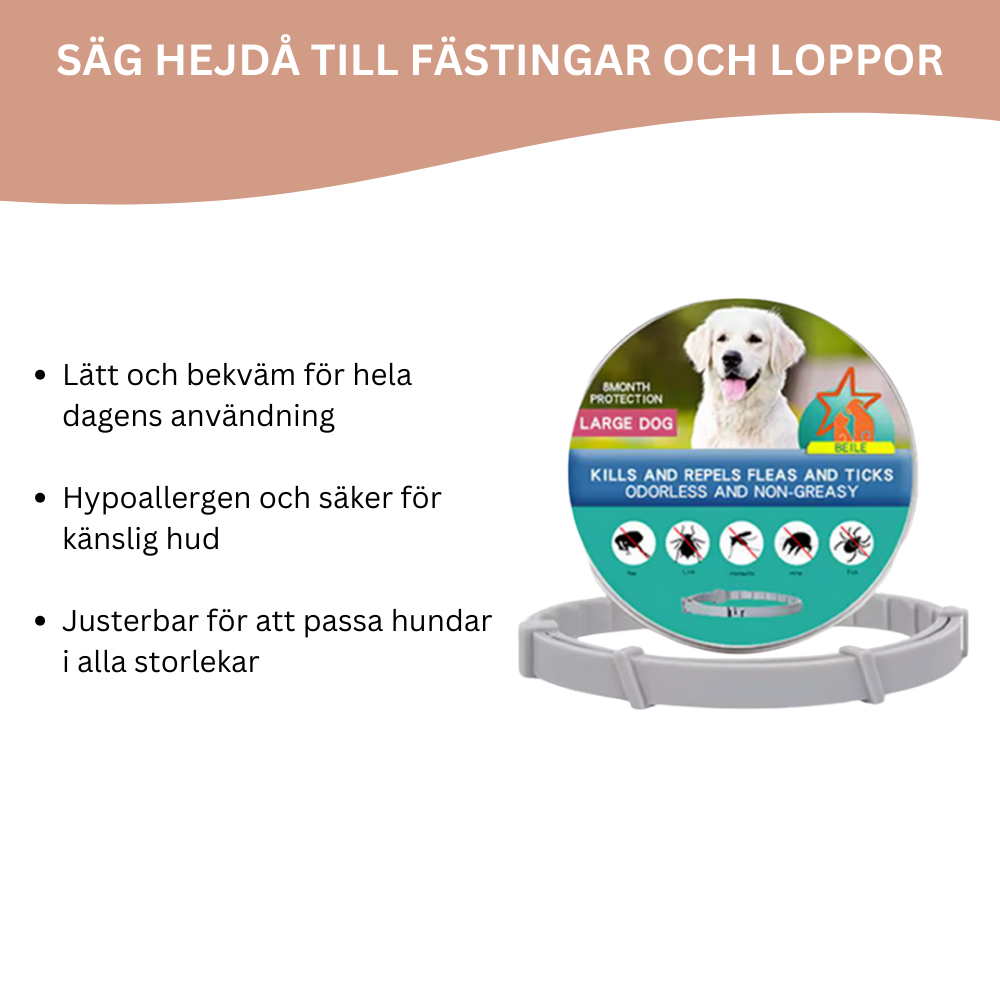TickAway® | Fästing- och Lopphalsband för Hundar SE